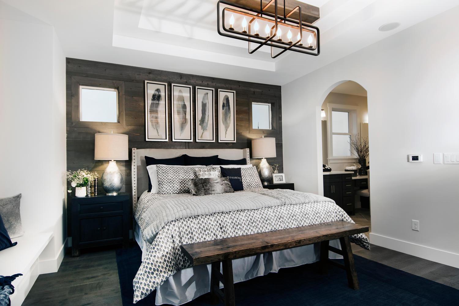DreamFinders model home master bedroom | Inspiration community near Parker CO