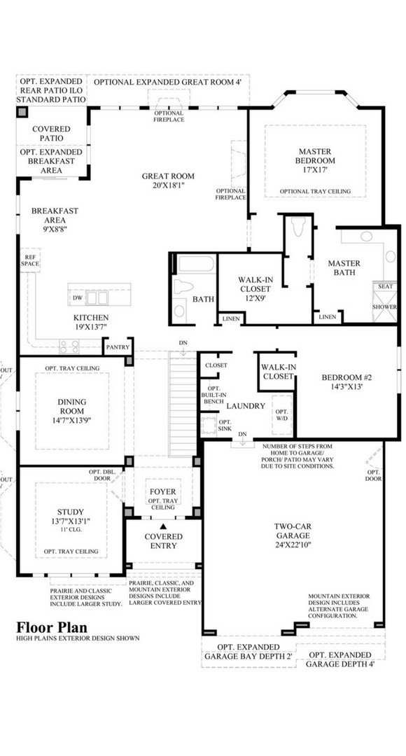Dunraven main level, a Beautiful Colorado Model New Home by Toll Brothers (55+)