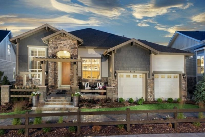 Exterior of a New Home by Toll Brothers 55+ in Parker Colorado