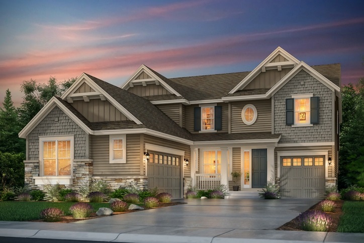 Lennar Prescott New Home Plan at Inspiration Community near Parker CO