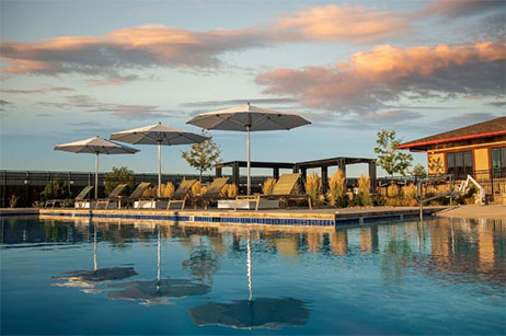 Hilltop Club Pool Amenity Center in Inspiration Community Parker Colorado