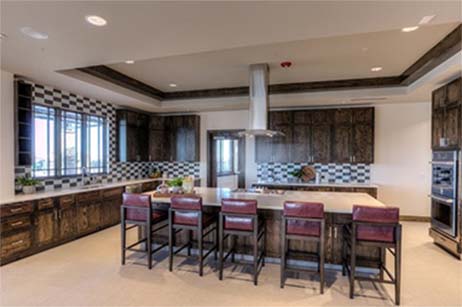 Demonstration Kitchen in Hilltop Club Amenity Center Inspiration Community